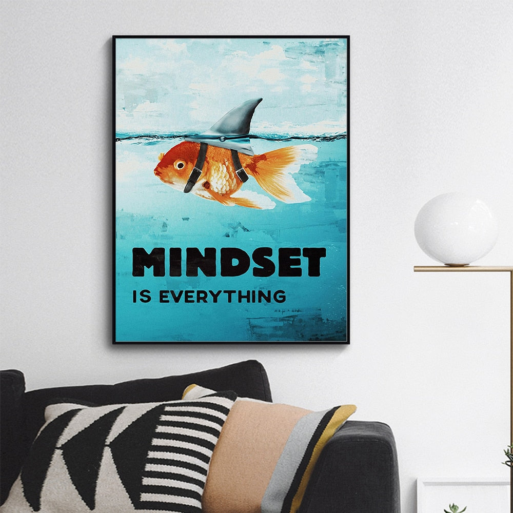 Mindset Is Everything - Wall Art Canvas