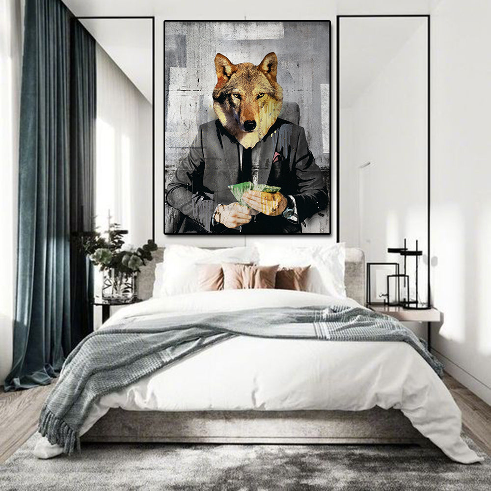 Wolf of Wall Street Modern Pop Culture Canvas Wall Art