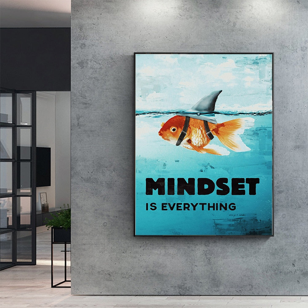 Mindset Is Everything - Wall Art Canvas